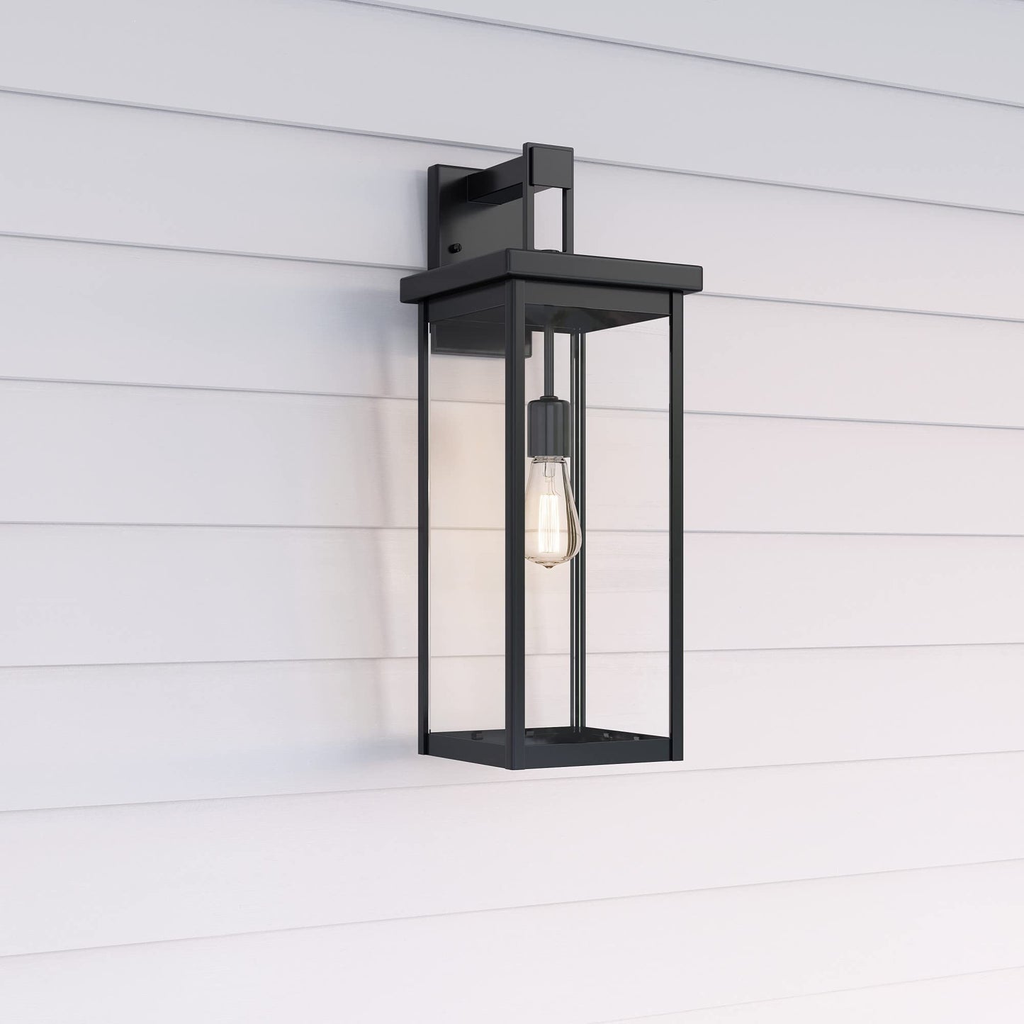 Millennium 2602-PBK Transitional One Light Outdoor Wall Bracket in Black Finish,