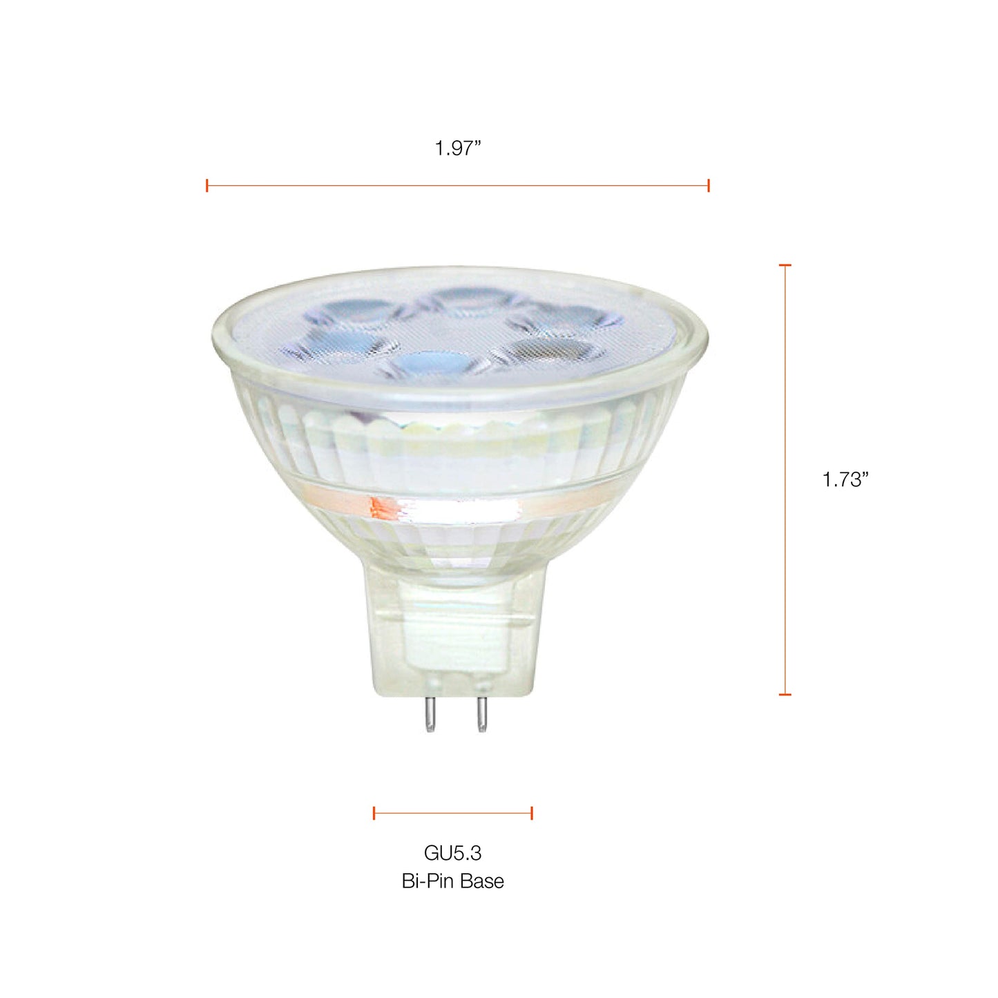 Sylvania MR16 Ultra LED Light Bulb, 35° Flood, 6W, 35W Equivalent, 22 Years, GU5.3 Base, Dimmable, 450 Lumens, 3000K, White, Glass - 1 Pack (78239)