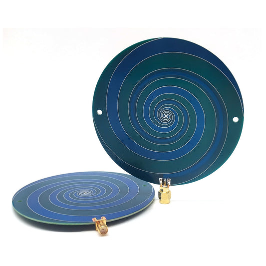 Left/Right Rotating Circularly Polarized Ultra Wideband UWB AntennaWireless Location Ranging PCB Omnidirectional Flat Panel Antenna 1GHz~10GHz RX/TX
