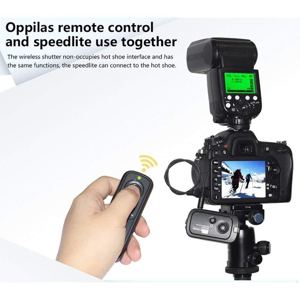 Pixel Oppilas/DC2 Wireless Remote Shutter Release for Nikon Z6,Z7,D3100, D3200, D3300, D5000, D5100, D5200, D5300, D5500