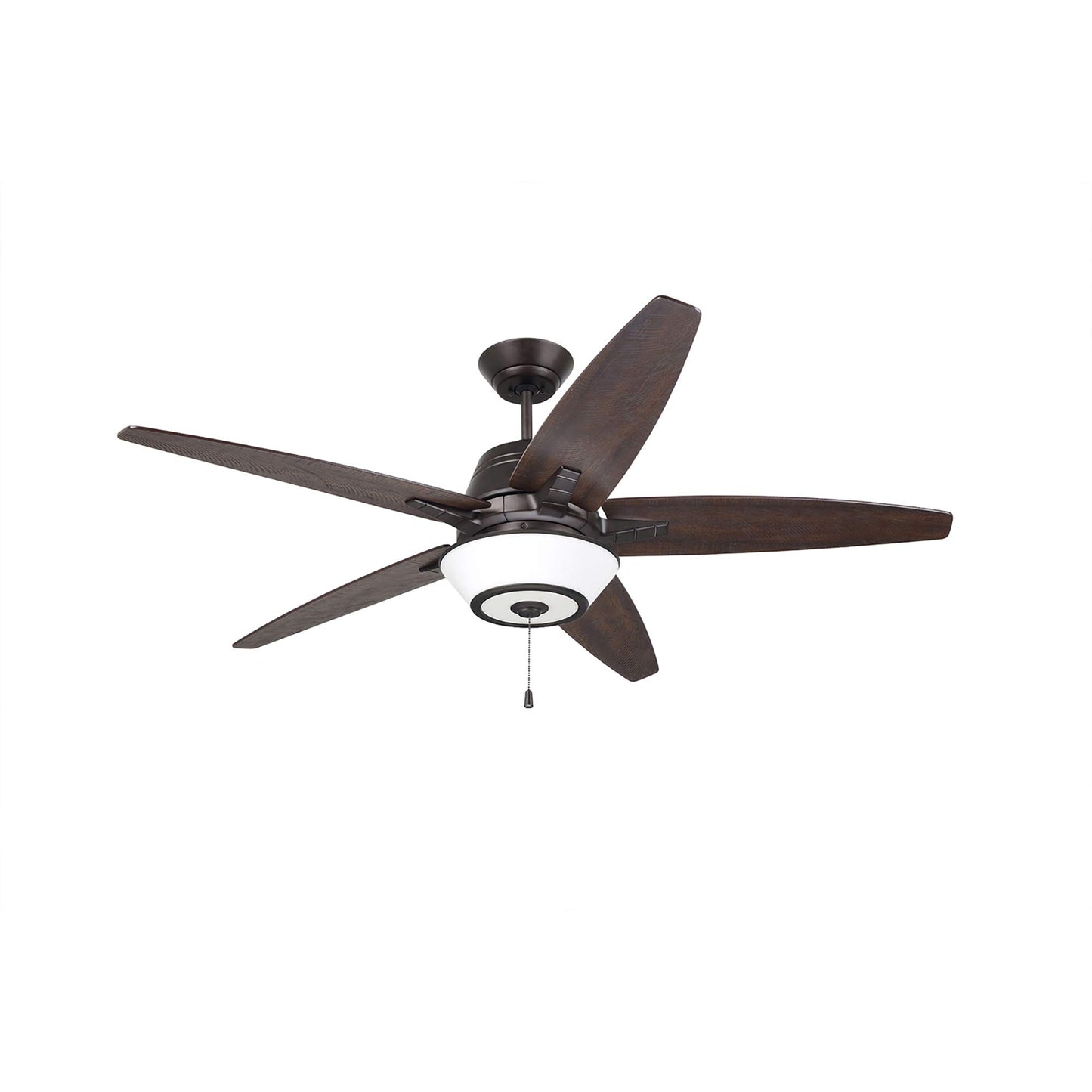 Luminance kathy ireland HOME Euclid Ceiling Fan with 4-Speed Wall Control | Light Kit Adaptable | 56 Inch Modern Fixture with 4 Reversible Blades, Oil