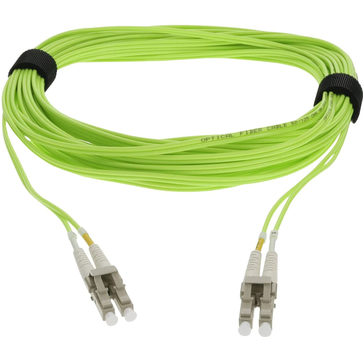 AddOn 2m LC (Male) to LC (Male) Lime Green OM5 Duplex Fiber OFNR (Riser-Rated) Patch Cable