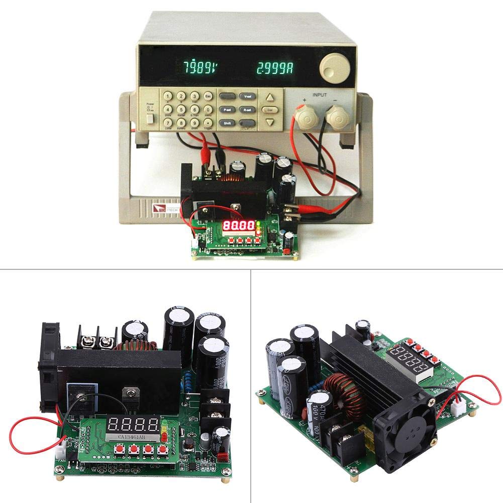 Akozon Boost Module, 900W DC High Control Boost Converter DIY Voltage Module Regulator