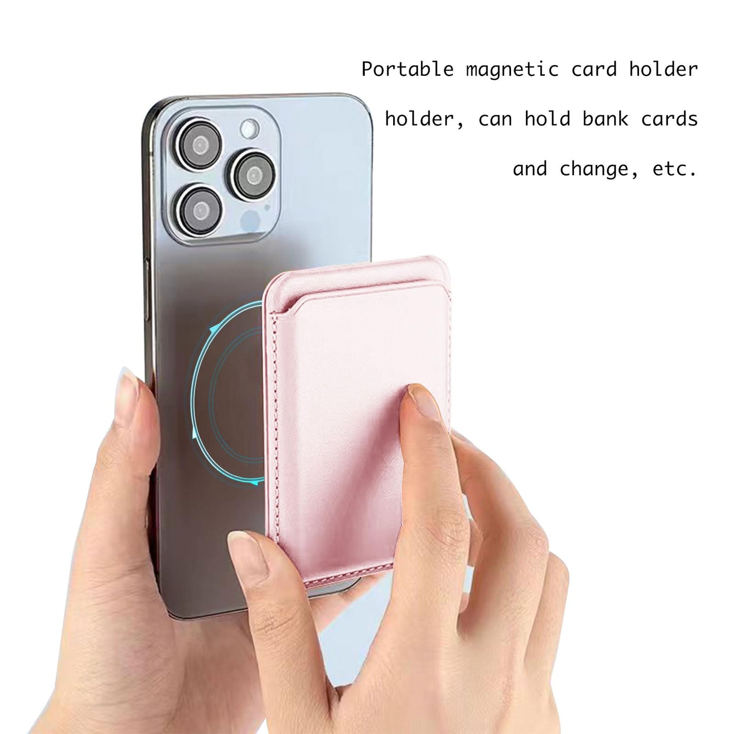 ZSAUTHREE Magnetic Mag - safe Wallet Compatible for iPhone 16/15/14/13/12 (Pro/Promax) Stronger Magnetic, magsafe wallet stand Protected Leather Phone