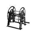 Dollate RV Extension Cord Reel Stand, Up to 200 Feet of 15A (12/3 AWG) Metal Reel Frame with Foldable Handle, Metal Heavy Duty Power Cord Storage Reel