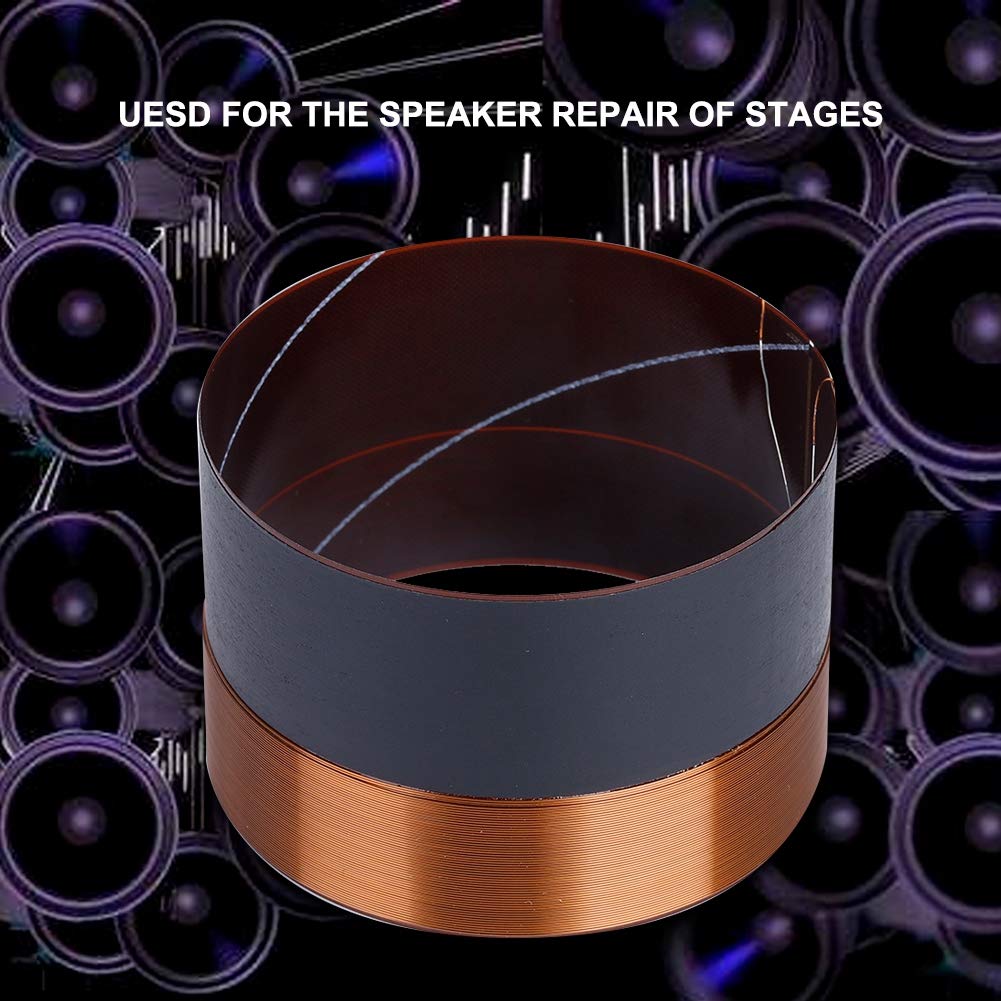 Lazmin Bass Speaker Voice Coil, 75.5mm Woofer Voice Coil Wire Bass Speaker Audio Replace Parts
