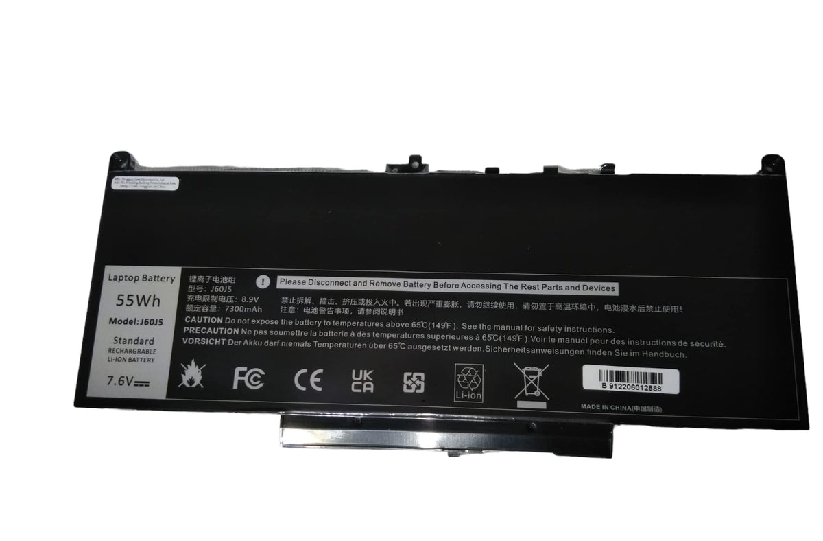 7xinbox 7.6V 55Wh MC34Y J60J5 242WD 1W2Y2 GG4FM WYWJ2 Replacement Laptop Battery Compatible with Dell Latitude E7270 E7470 P26S001 P61G001 R1V85