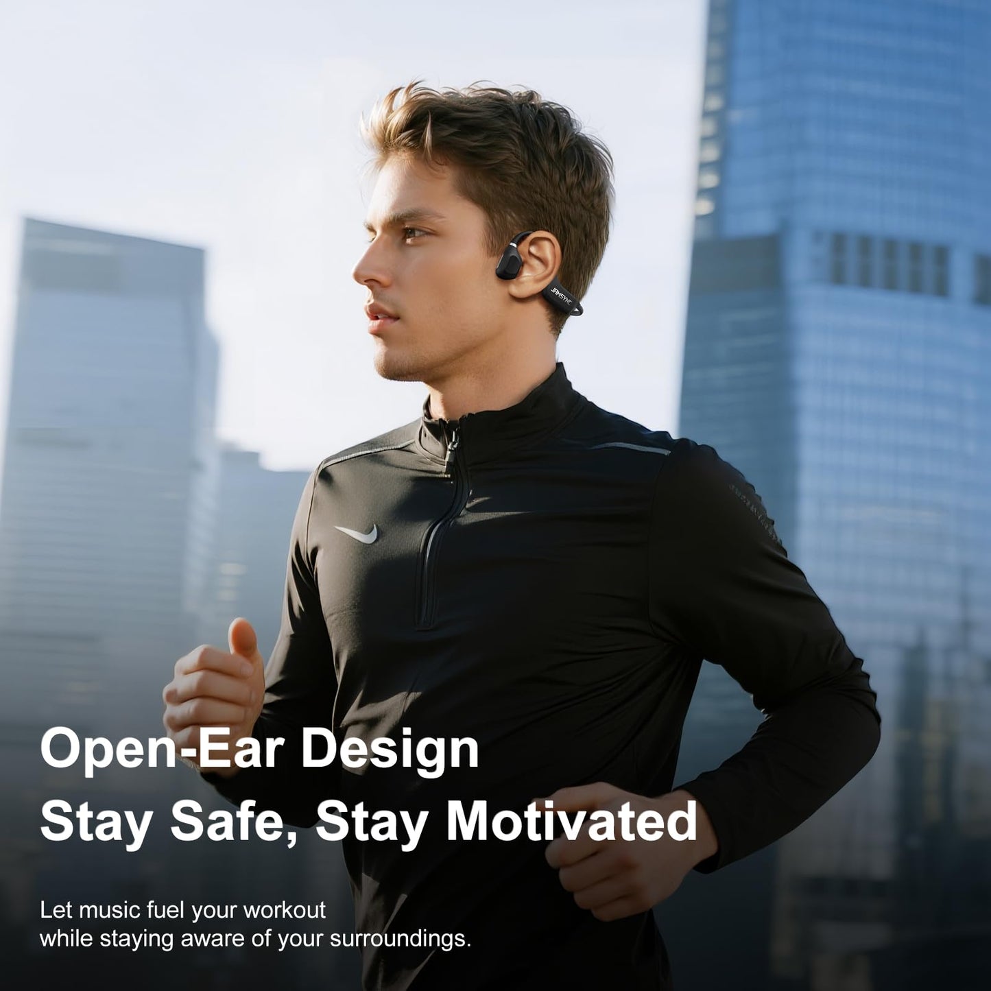 Jamsync Open Ear Headphones, Running Headphones Bluetooth 5.4 with Built-in Mic, Bluetooth Headphone 14H Battery & IPX5 Waterproof, Sports Headphones…