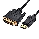 chenyang DisplayPort DP Male Source to DVI Male Single Link Video 1080p 60hz Cable 6ft 1.8m for DVI Monitor