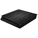 MightySkins Skin Compatible with Sony PS4 Slim Console - Black Wood | Protective, Durable, and Unique Vinyl Decal wrap Cover | Easy to Apply, Remove