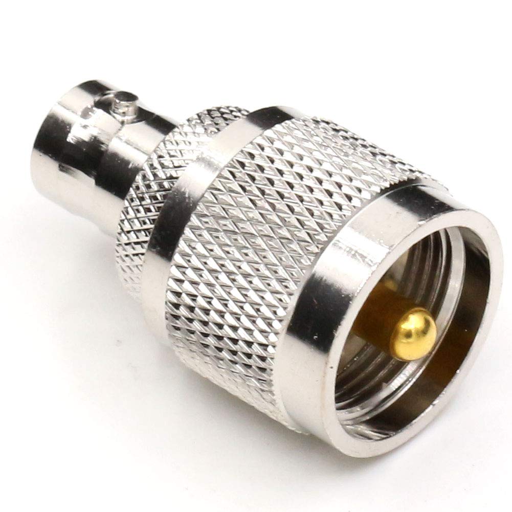 ANHAN UHF Male to BNC Female Connectors Pl259 to BNC Coax Adapters 2packs