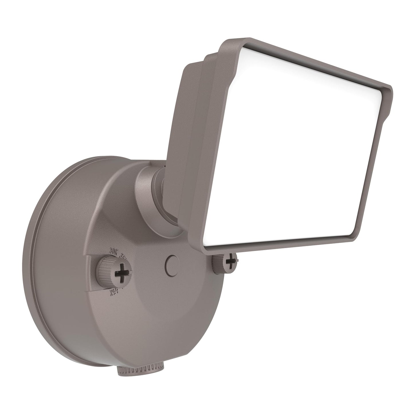 HALO FGS Outdoor LED Security Floodlight, 120V w/Selectable CCT & Lumens, Dusk to Dawn, Wall or Eave Mounting - Bronze FGS30CLD2DB