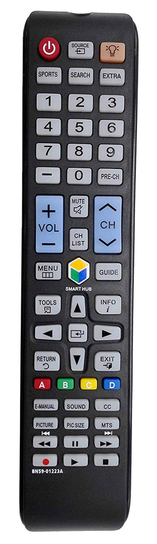New BN59-01223A BN5901223A Replaced Remote Control fit for Samsung Smart HDTV Smart TV UN32J550DAF UN32J550DAFXZA UN32J6300AF UN32J6300AFXZA