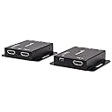 Manhattan 1080p HDMI Over Ethernet Extender Kit, Up to 50 m (164 ft.) with Single Cat6 Cable, Tx & Rx Modules, IR Support