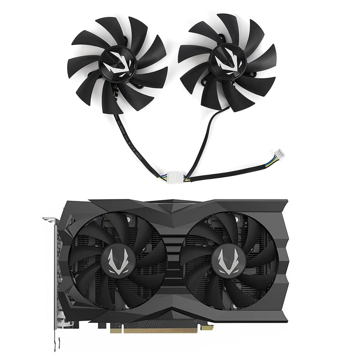 inRobert GA92A2H GPU Fan Replacement for Zotac RTX 2060/2070 Super Mini, GTX 1660 Super AMP Graphics Card (Fan-B)