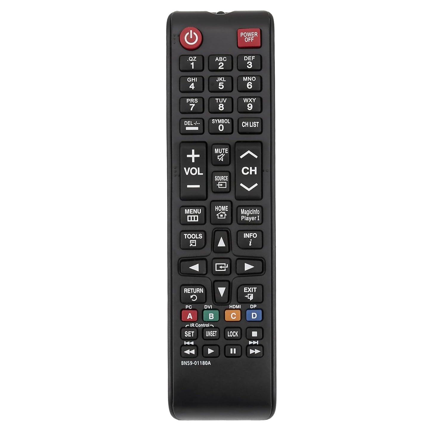 New BN59-01180A Replace Remote fit for Samsung LFD TV TM1240A DH40D DH48D DH55D DM32D DM40D DM48D EM65E EM75E DC32E DC40E DC48E DC55E DC32E-M DC40E-M