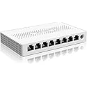 Tenda SM108 8 Port 2.5G Unmanaged Ethernet Switch, 8 X 2.5G Base-T Ports, 40Gbps Switching Capacity, Compatible with 100/1000/2500Mbps, for Home
