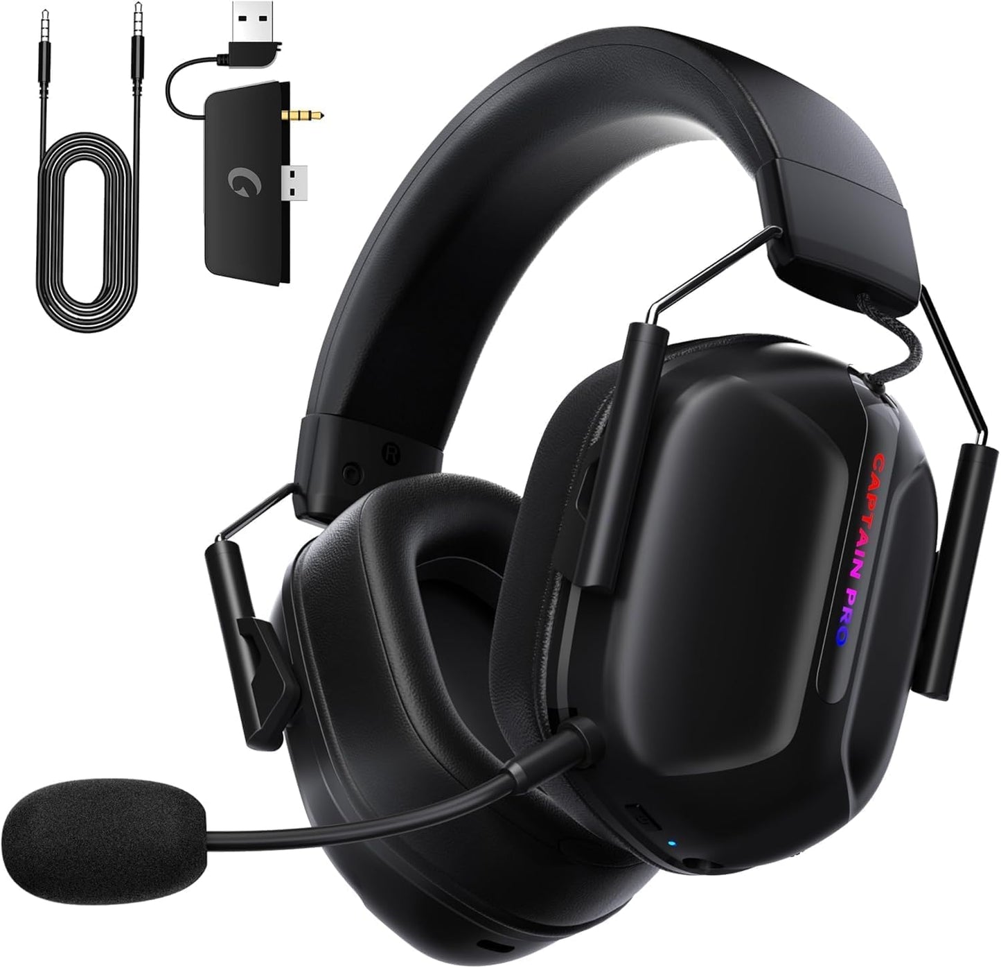 RYR Wireless Gaming Headset for Xbox Series X|S, Xbox One, PC, PS4/5, Mac, Switch, Mobile, 3D Surround Sound, Bluetooth 5.3, 60H Battery, Gaming