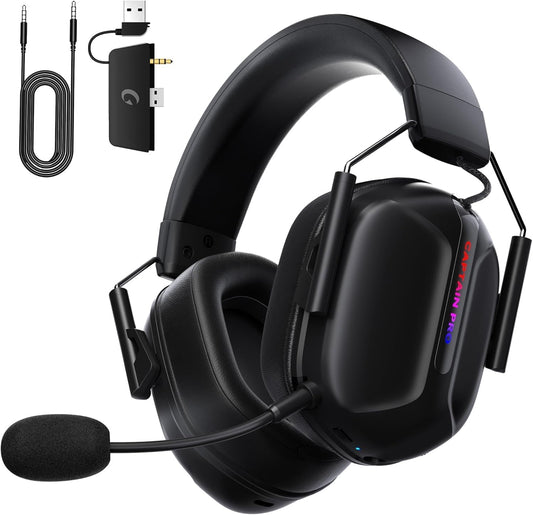 RYR Wireless Gaming Headset for Xbox Series X|S, Xbox One, PC, PS4/5, Mac, Switch, Mobile, 3D Surround Sound, Bluetooth 5.3, 60H Battery, Gaming