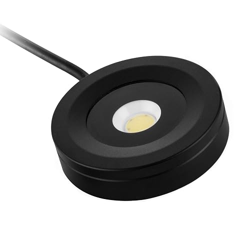CNBRIGHTER LED Cabinet Light,Bathroom Porch Lights,3W COB Dimmable IP65 Waterproof,Surface Mounted Aluminum Ceiling Spot Lights for Display