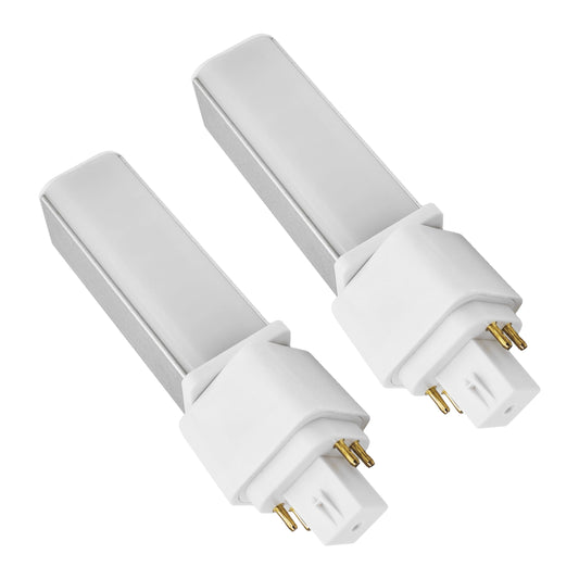 QLEE Gx24q 4 Pin LED Light Bulb Retrofit GX24 LED PL-C Recessed Lamp Replacement Fluorescent G24q-1 13W G24q-2 Gx24q-3 660 Lm 314° Rotate Recessed