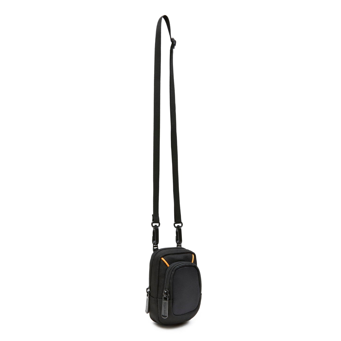 Amazon Basics Large Point and Shoot Padded Camera Case with Adjustable Shoulder Strap, Belt Loop, Interior Dimension 5.2 x 3.2 x 1 inches, Black