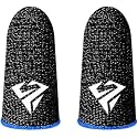 2Pcs Black for Pubg Mobile Games Gaming Finger Sleeve Breathable Fingertips Sweatproof Fingertip Gaming Sleeve for Mobile Cove Cell Phone Gaming