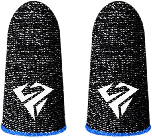 2Pcs Black for Pubg Mobile Games Gaming Finger Sleeve Breathable Fingertips Sweatproof Fingertip Gaming Sleeve for Mobile Cove Cell Phone Gaming