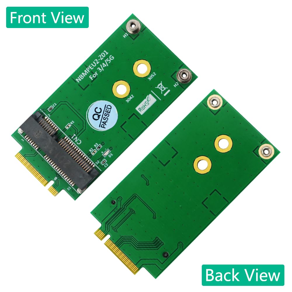 HLT M.2 Key B to Mini PCI-E Adapter for 3G/4G/5G Module