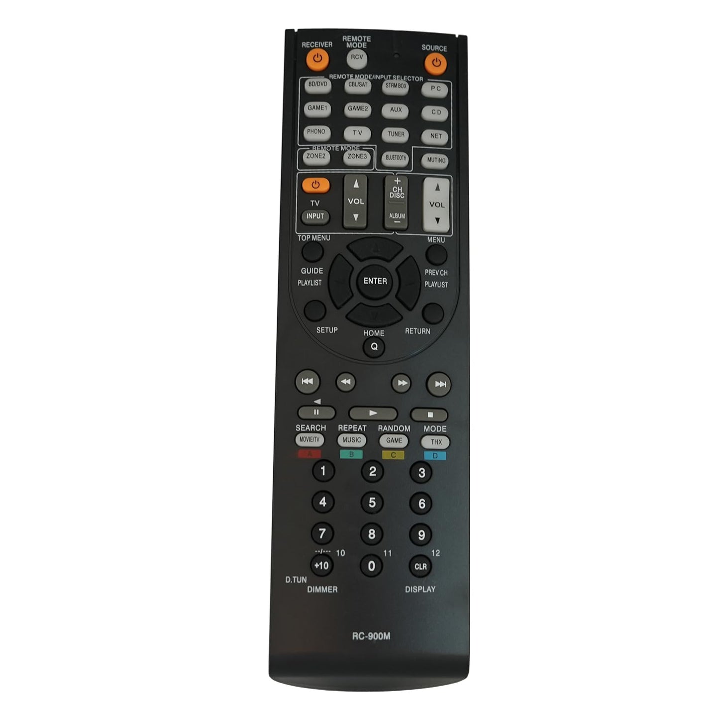 Replacement Remote Control for Onkyo RC-900M TX-SA605 TX-SA8560 HT-R340 HT-R820THX TX-SR803B RC-651M HT-L970 TX-SR702S A/V AV Receiver