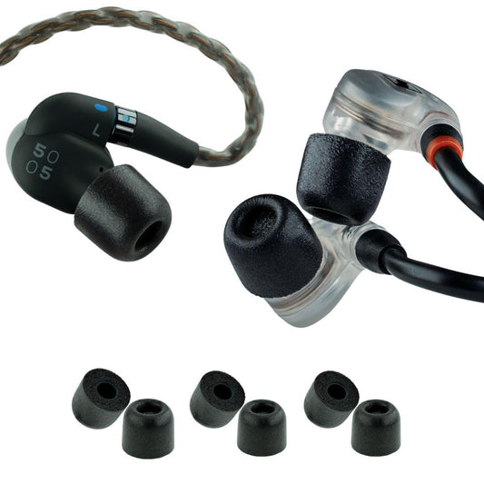 Comply 500 Core Series | Memory Foam Replacement IEM Ear Tips for KZ, Moondrop, FiiO Sennheiser & More | Superior Noise Isolation, Ultimate Comfort