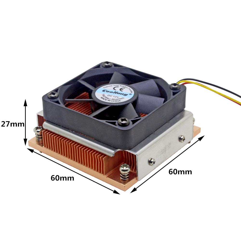 1U Server CPU Cooler Industrial Personal Computer Copper heatsink Cooling Fan for Intel PGA988/989 Active Cooling