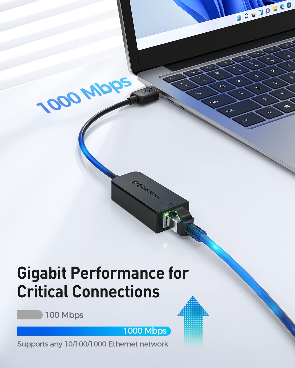 Cable Matters USB to Ethernet Adapter, USB 3.0 Gigabit Network