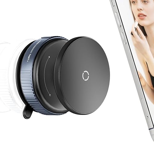 volport 360°Adjustable Vacuum Magnetic Phone Holder, Removable Reusable Suction Cup Cell Phone Mount for Magsafe iPhone Use in Mirror Bathroom Wall