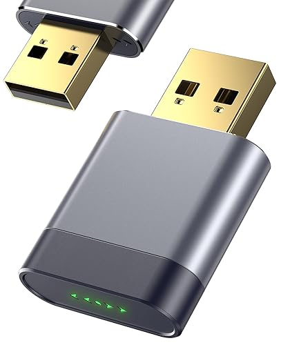 Flyjunt Wireless CarPlay Adapter for Apple iPhone for Factory Car Systems, Ultra-Mini USB Dongle, Wired to Wireless, Dual-Core, Easy Setup, 3s