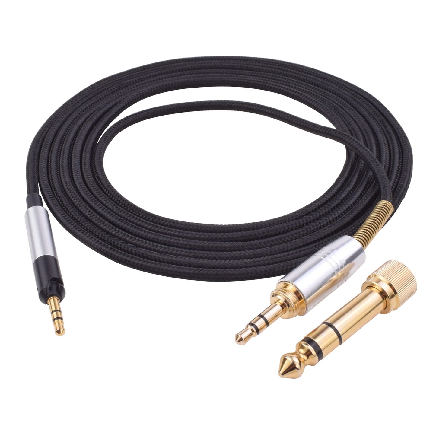 Learsoon Replacement Extension Audio Cable 3.5mm Male and 6.35mm adapter to 2.5mm Male Cord Compatible with Sennheiser HD598 HD558 HD518 HD598Cs…