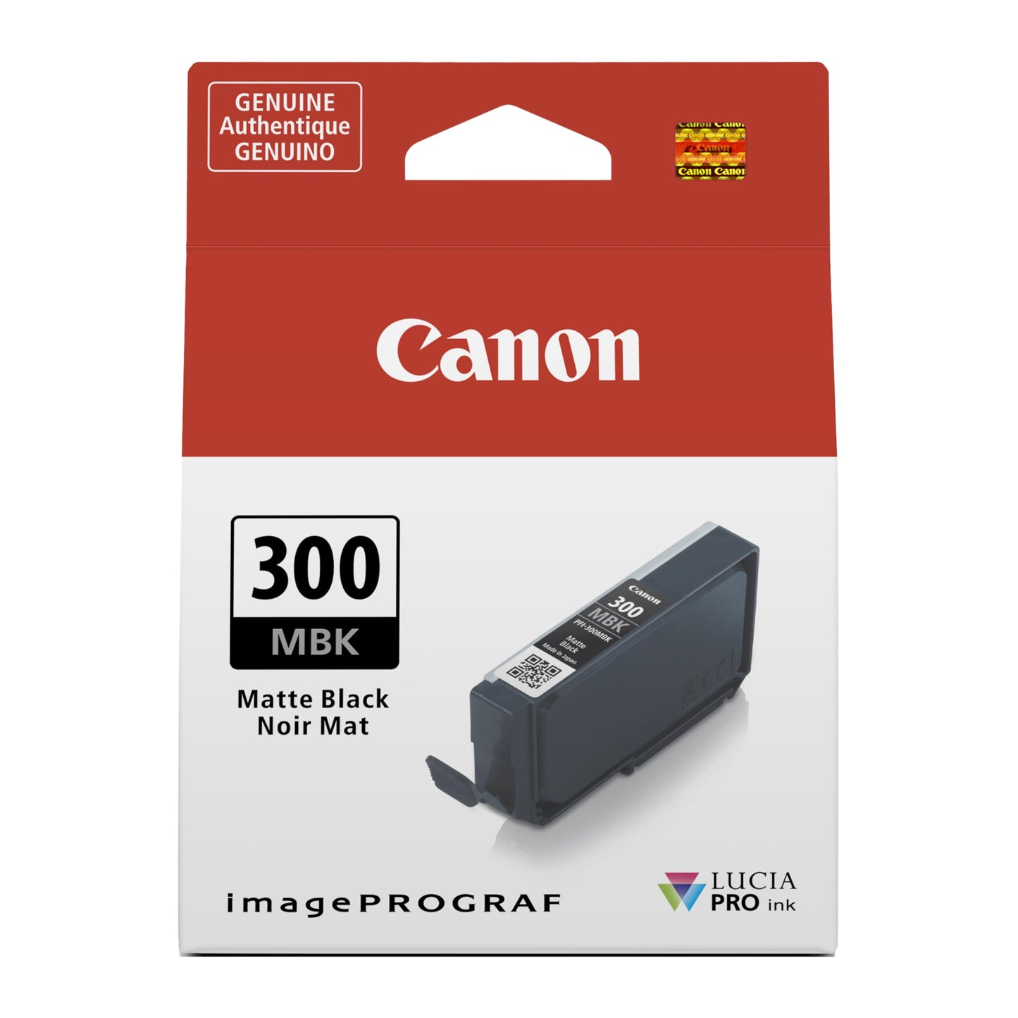 Canon PFI-300 Genuine Matte Black Ink Tank, Compatible with ImagePROGRAF PRO-300 Printers
