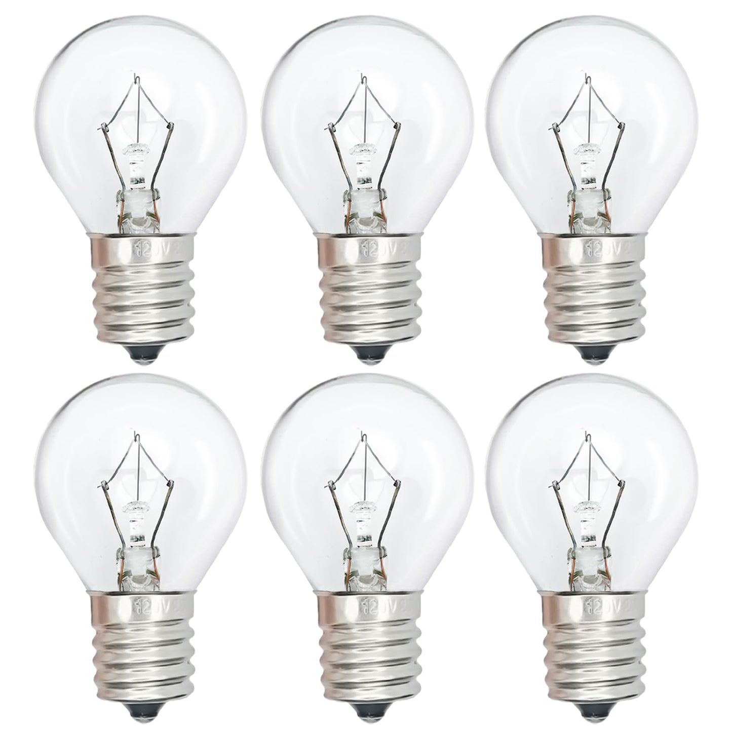 Lava Lamp Bulb 6 Pack 25 Watt S11 E17 Base Original Lava Lamp Light Bulbs