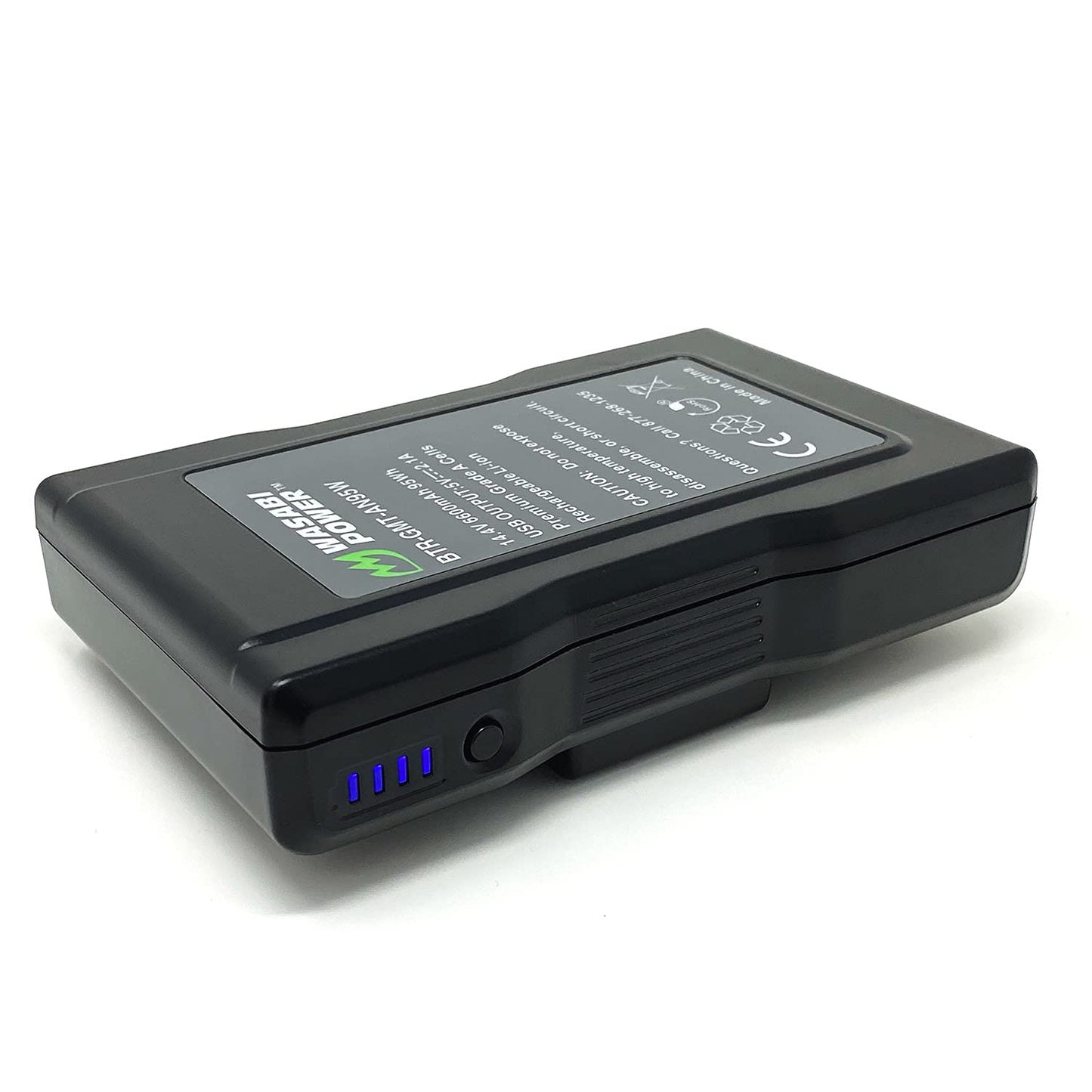 Wasabi Power Gold Mount Battery (95Wh, 14.4V, 6600mAh) Rechargeable Li-ion Battery for Broadcast Video Camcorder, Compatible with Gold Mount Plates