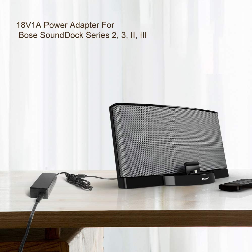 TAIFU 18V AC Adapter Power Cord for Bose SoundDock Series 2, 3, II, III (ONLY); 310583-1130, 310583-1200 Music System PSC36W-208 Wireless Speaker…