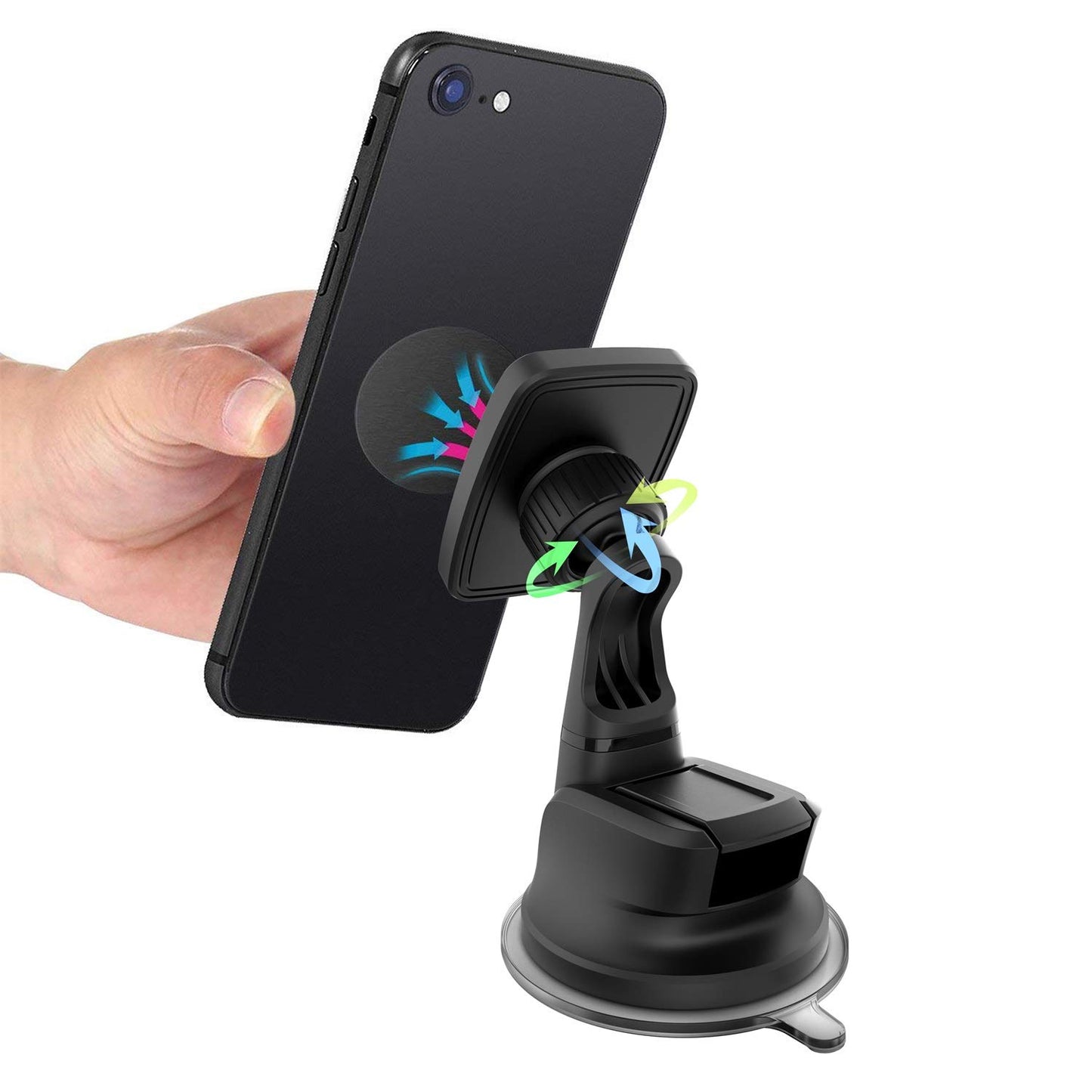 WixGear Dashboard Mount, Universal Magnetic Car Mount Holder, Windshield Mount and Dashboard Mount Holder for Cell Phones with Strong Dashboard Gel