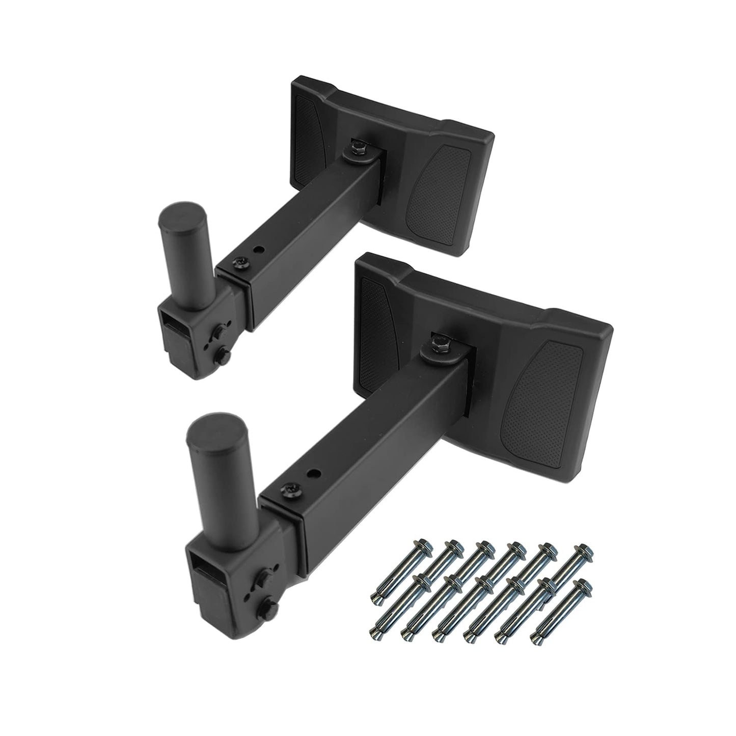 BIGalleons HW-339 Speaker Wall Mount, Wall Mount Speakers Brackets Support up to 100lbs Swivel & Tilt, PA Speaker Wall Mount for Large Speakers