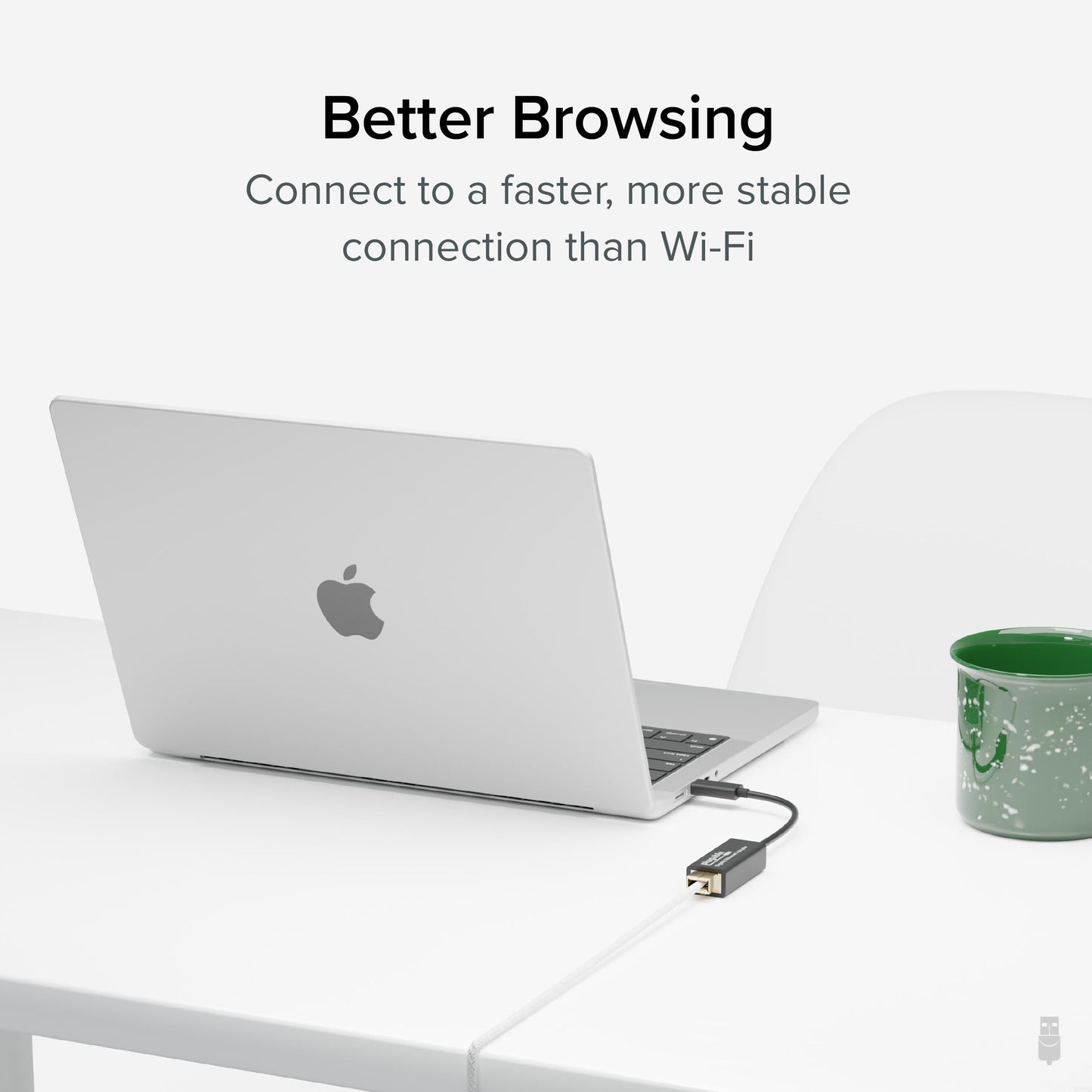 Plugable USB C to Ethernet Adapter, Fast and Reliable Thunderbolt or USB C to Gigabit Ethernet Adapter, Compatible with Windows, Mac, iPhone 15