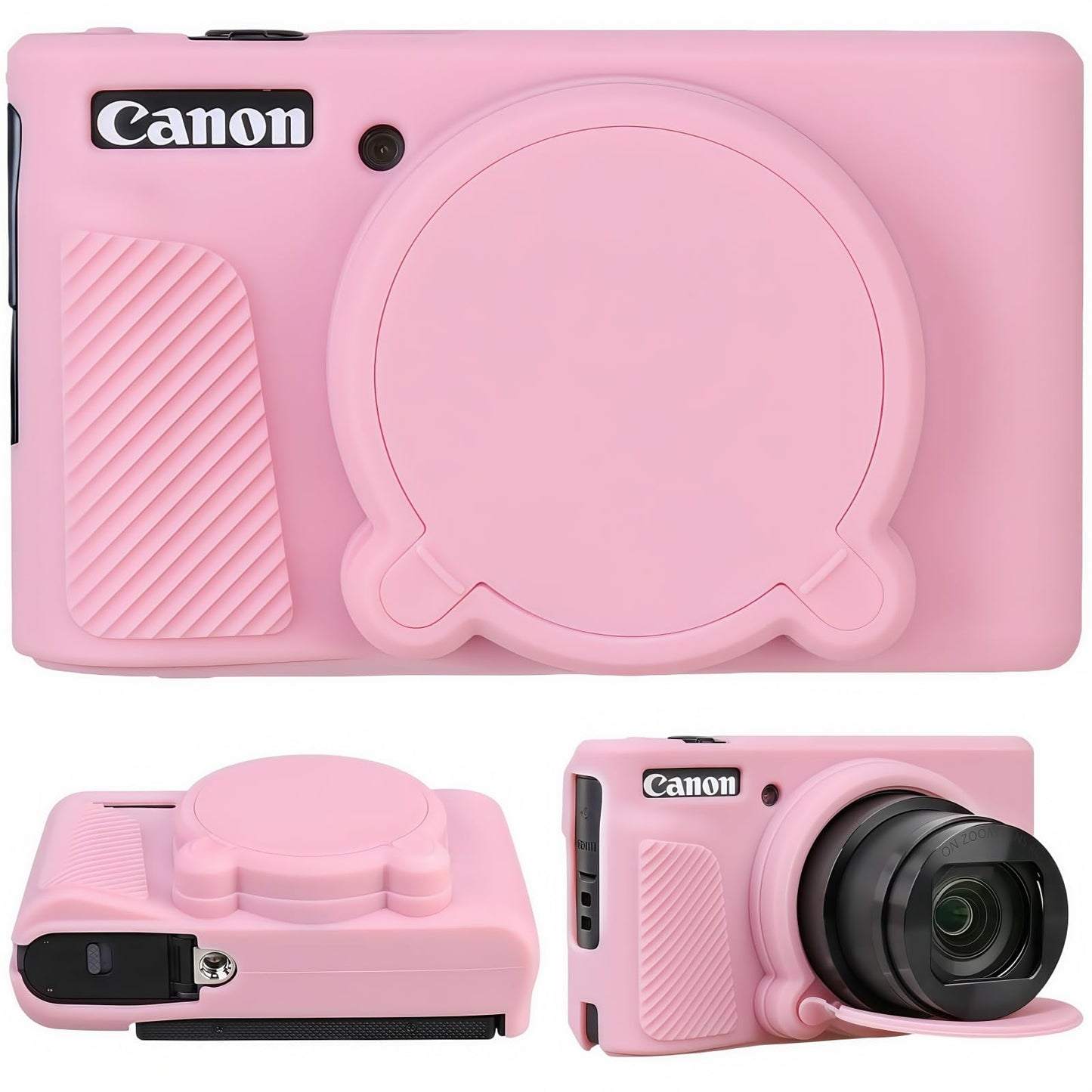 SZHSYJY Camera Case for Canon PowerShot SX740/ SX730 Digital Camera,Soft Silicone Protective Bag Removable Lens Cover,Anti-Scratch Slim Fit