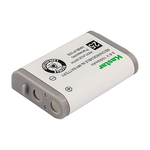 Kastar EP5962 Cordless Phone Battery Ni-MH, 3.6 Volt, 1000 mAh Replacement for Lucent EP5962, Panasonic HHR-P103 / P-P103 Cordless Phone