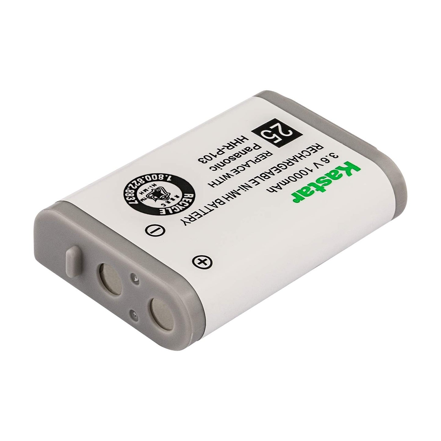 Kastar EP5962 Cordless Phone Battery Ni-MH, 3.6 Volt, 1000 mAh Replacement for Lucent EP5962, Panasonic HHR-P103 / P-P103 Cordless Phone