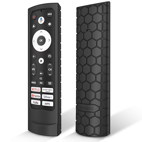 Fintie Protective Case for 2023 Hisense Voice Remote ERF3A90, Light Weight Kids-Friendly Anti Slip Shockproof Silicone Cover for Hisense A4 A6 U6 U7