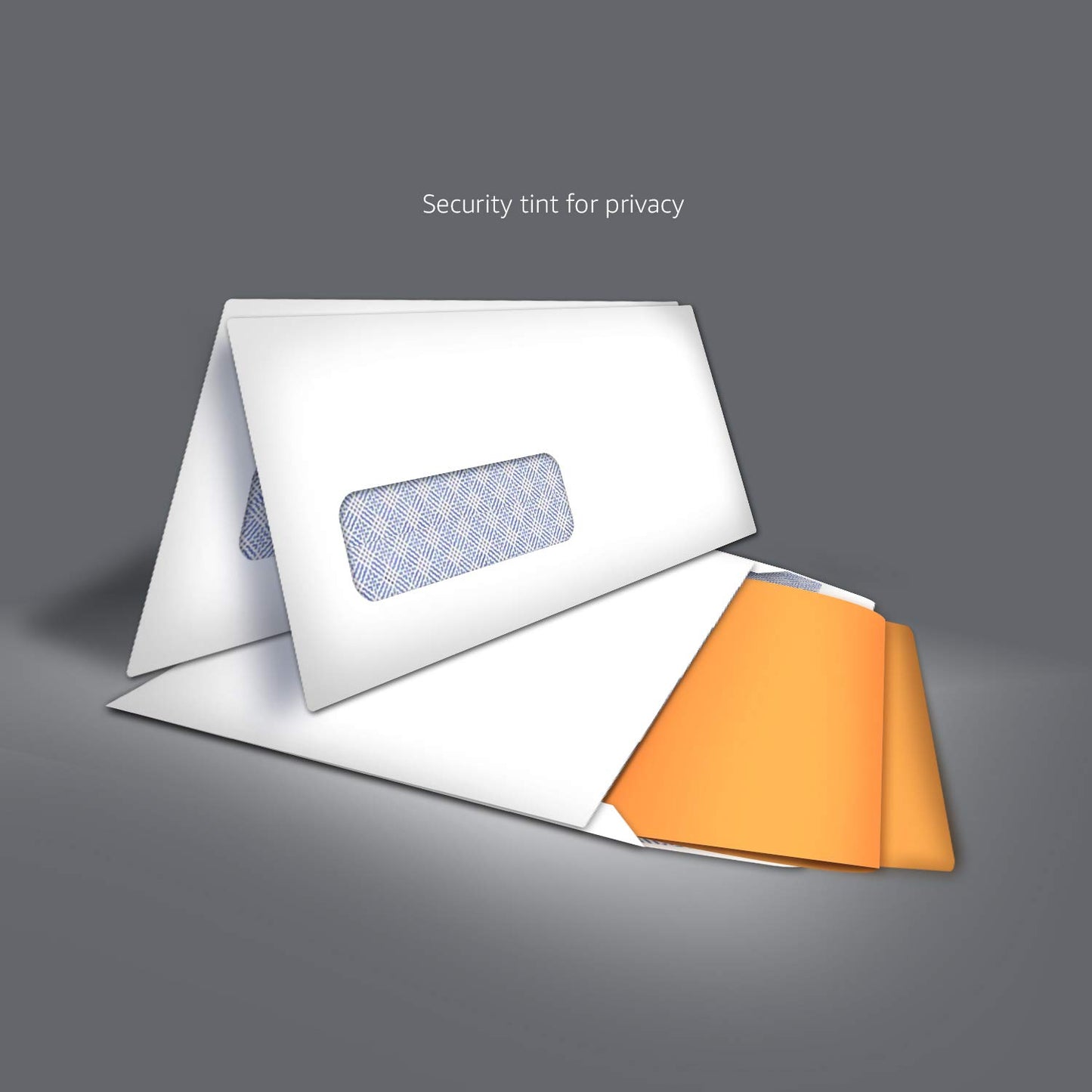 Amazon Basics #10 Security-Tinted Self-Seal Business Envelopes with Left Window for Invoices and Documents, White, 500-Pack