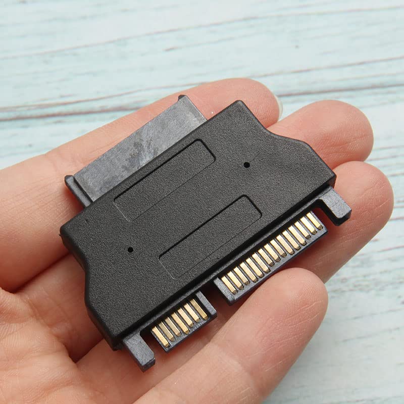Acxico 2 Pcs 1.8" Micro SATA SSD Serial ATA HDD 16 to 22 Pin 2.5" SATA Adapter Converter