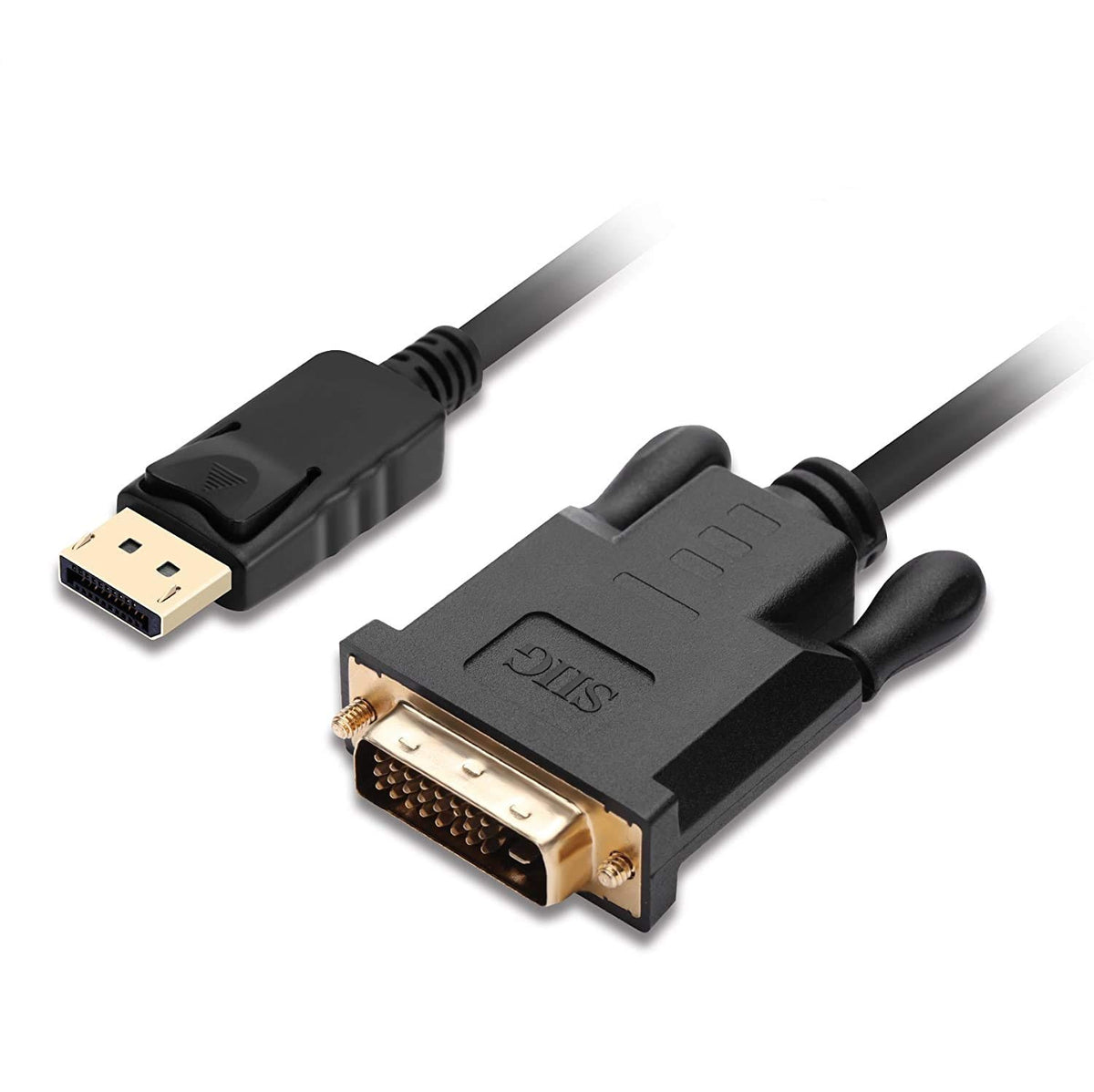 SIIG DisplayPort to DVI Cable, 1080p60Hz, 6ft, Passive, CB-DP1V12-S1